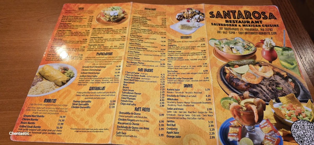 Santa Rosa Restaurant Menu - Image 3